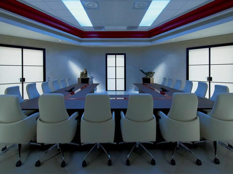 Progettazione illuminotecnica sala riunioni